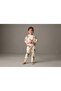 Horse Unisex Kids Beige Patterned School Sweatshirt and Sweatpants Set - 3