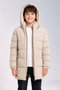 Boys' Winter Hooded Lined Water Repellent Windproof Comfortable Trendy Winter Coat - 2