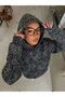 Trend Cheetah Print Hoodie 3 Yarn Digital Print Hooded Sweat Cardigan