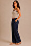 Women's Thin Straps Contrast Ribbed U-Neck Ribbed Crop Tank Top - 4