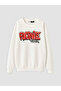 Peak New Season White Printed Boys' Sweatshirt