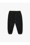 Baby Boy Buttoned Jogger Sweatpants with Elastic Waist and Pockets - 2