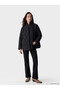 Vizyon New Season Black Scarf Detailed Quilted Women's Puffer Coat - 2