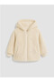 Lcw Kids Bow Embroidered Hooded Girls' Plush Coat - 6