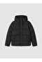 Ozmarka New Season Black Hooded Women's Inflatable Coat - 5