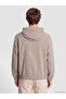 Relax Fit Hooded Gabardine Men's Coat - 4