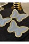 3 Pieces Special Design Stone Engraved Butterfly Model Coffee Presentation Cocktail Napkets - 4