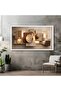 Modern Geometric Abstract Canvas, 3D Shapes Wall Art, Textured Neutral Tones Canvas, Contemporary Home Decor, Ready to Hang 60x120 Gallery Wrapped - 3