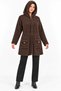 Asez Boutique Women's Hooded 7-Button Plush Textured Long Knitwear Cardigan 9084 - 4
