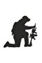 Soldier Design Auto custom new sticker 12*11 Cm