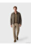 Özmarka New Season Beige Regular Fit Shirt Collar Cashmere Men's Coat - 3