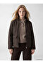 Rmz Gi̇yi̇m Farkiyla Dik Roba Collar Quilted Women's Coat