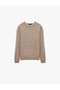 Long Sleeve Detailed Crew Neck Knit Sweater