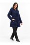Asez Boutique Women's Hooded 7-Button Plush Textured Long Knitwear Cardigan 9084 - 3