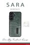 Spt-Gld Newface Galaxy A36 Case Sara Leather Case with Business Card Holder - (203310) Dark Green - 2