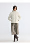 Ozmarka New Season White Hooded Women's Puffer Coat - 2
