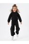 Girls' Winter Set, Top and Bottom Set, 3-Ply Thick Shardooned Sweat Suit, Stylish Model - 5