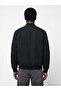 Özmarka New Season Black Regular Fit College Collar Men's Coat - 5