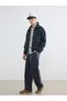 Ozmarka New Season Navy Blue Shirt Collar Men's Suede Coat - 2