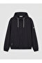 Özmarka New Season Black Comfortable Fit Hooded Men's Coat - 3