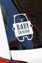 Baby on Board Car Special New Sticker White