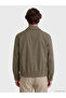Ozmarka New Season Green Standard Fit Shirt Collar Men's Coat - 5