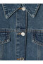 Ozmarka New Season Blue Shirt Collar Oversize Women's Jean Jacket - 6