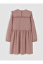 Ozmarka New Season Burgundy Plaid Girls' Dress and Sweater - 4