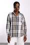 Beige Plaid Patterned Shirt 19047 - 5
