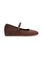 Women's Brown Flat Heeled Stylish Buckle Detailed Comfortable Ballerina Shoes - 2