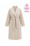 Plus Size Pearl Embellished Belted Long Women's Coat - 2