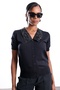 Black Sequined Short Sleeve Knitwear Cardigan 140684 - 5