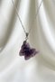 Aventurine, Opal, Crystal Quartz, Amethyst, Star Natural Stone Pendant Butterfly Design Aesthetic Necklace - 2