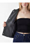 Xside Anthracite College Collar Women's Cashmere Jacket - 4