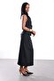 Black Blouse Pencil Skirt Set - 5