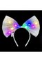 Stylish Bow-Shaped Led Lighted Tulle Party Crown White Color 25X25 cm - 2