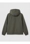 Ozmarka New Season Khaki Hooded Women's Reversible Raincoat - 7