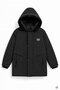 Black Zipper Pocket, Arma Detail, Fur Inside, Removable Hood, Boy's Coat 24901 - 4