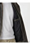 Ozmarka New Season Brown Regular Fit Shirt Collar Men's Leather Look Jacket - 4