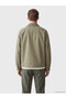 Özmarka New Season Beige Regular Fit Velvet Collar Men's Jacket - 4