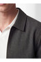 Seray New Season Gray Regular Fit Dobby Men's Jacket - 3