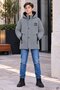 Anthracite Zipper Pocket, Arma Detail, Fur Inside, Removable Hood, Boy's Coat 24907
