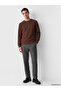 Vizyon New Season Brown Crew Neck Men's Sweatshirt - 2