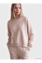 Lcw Vision Pink Crew Neck Oversize Women's Sweatshirt