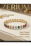 Women's Quality Steel Handcuff Bracelet Gold Color Crystal Stone Zigzag Design