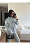 Women's Blue Gold Buttoned Denim Jacket with Napoleon Detail - 3