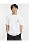 White Oversize Jazz Light Printed Unisex T-Shirt - 2