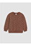 Floral Girl's Thick Sweatshirt - 6