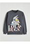 Xsidebugs Bunny Printed Oversize Women's Thick Sweatshirt - 8
