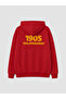 Özmarka New Season Red Hooded Printed Boys' Sweatshirt - 6